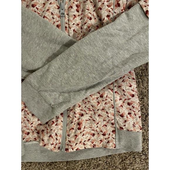 GB Full Zip Stand Up Collar Geometric Sweater S/M - Picture 5 of 11